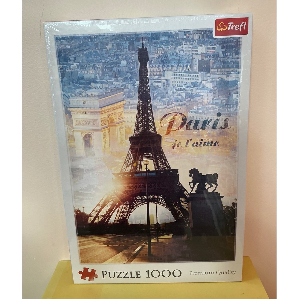 Trefl Paris Eiffel Tower Je T'aime‎ 1000 Piece Premium Quality Jigsaw Puzzle New - Picture 2 of 3